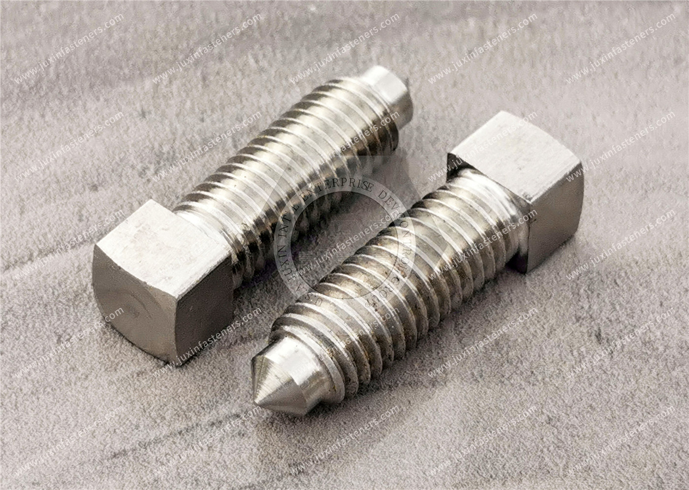 Stainless steel Square-Head Extended-Tip Set Screws and Square Set Screws with Long Dog Point Stainless steel Square-Head Extended-Tip Set Screws and Square Set Screws with Long Dog Point