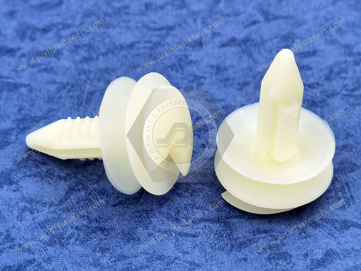 JX-13M05247 General Plastic Barbed Push Rivets Fasteners For Automotive