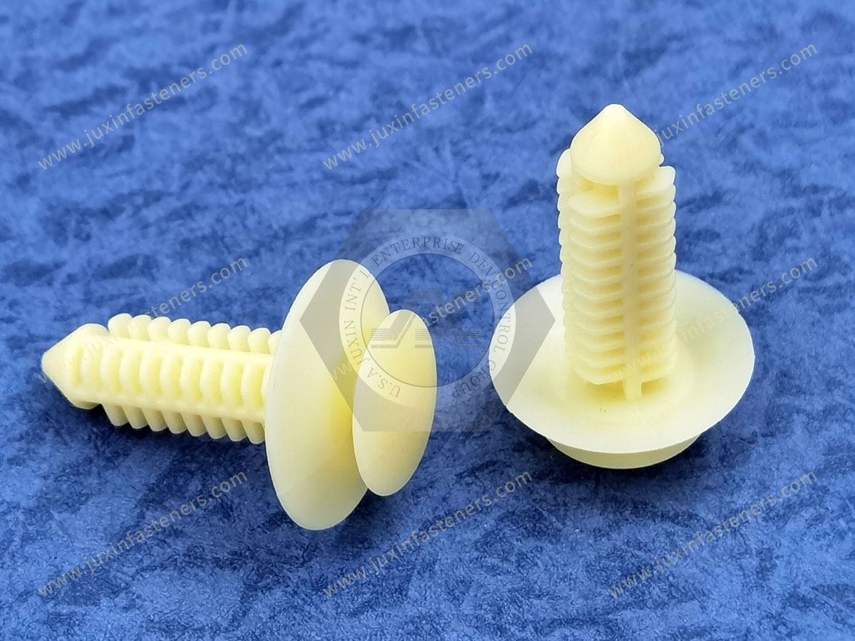 JX-13M05402 General Plastic Barbed Push Rivets Fasteners For Automotive