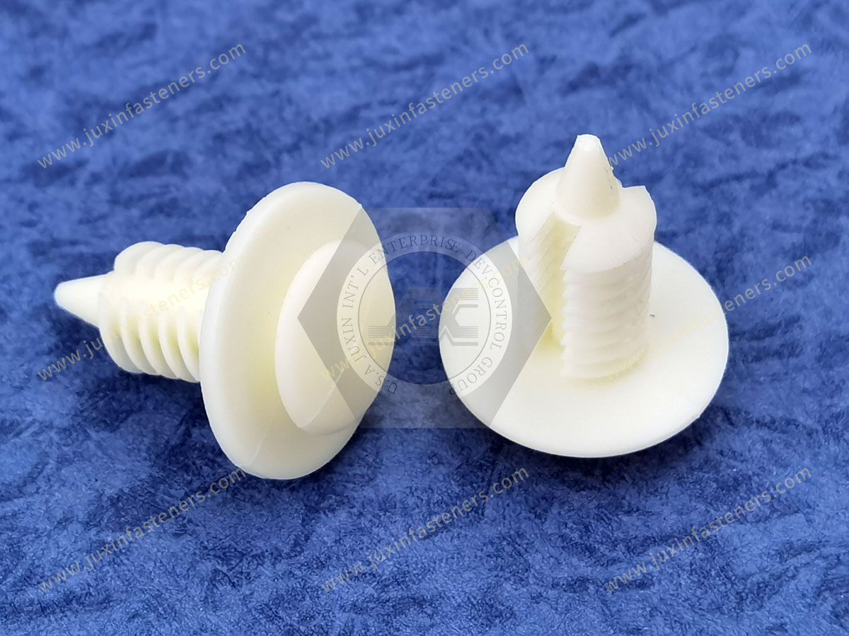 JX-13M05731 General Plastic Barbed Screw Rivets For Automotive
