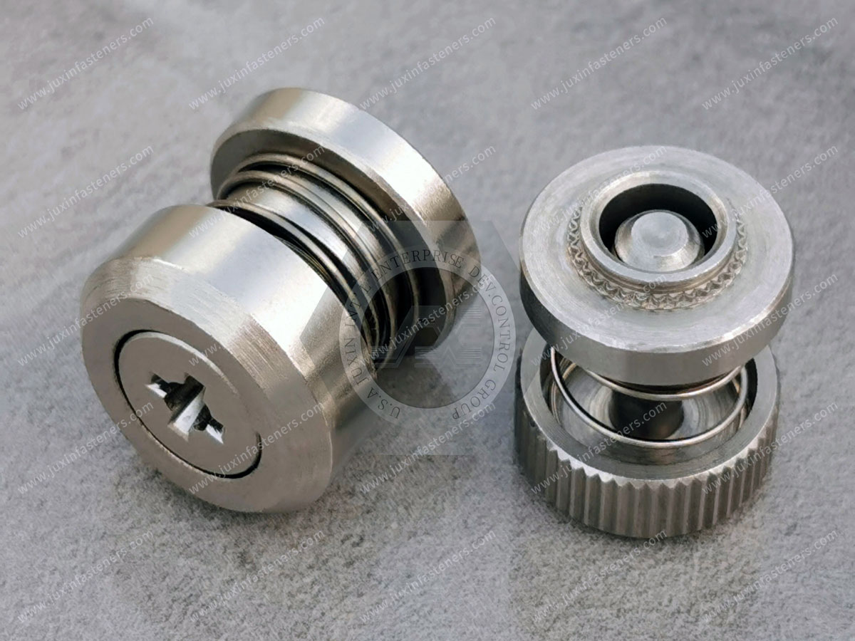 Low Profile Knob, Spring-loaded – Types  JX-PF50, JX-PF60