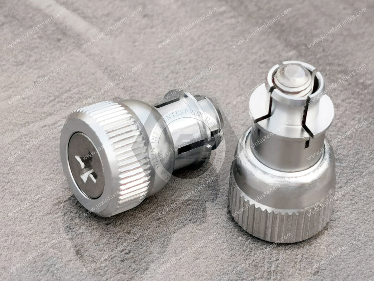 Large Knob, Spring-loaded – Types JX-PF18, JX-PF28, JX-PF38