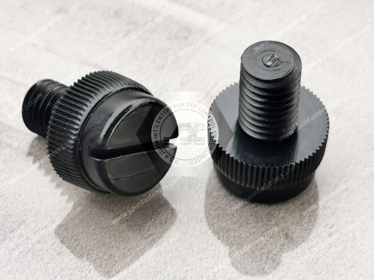 Nylon Black Raised-Head Thumb Screws