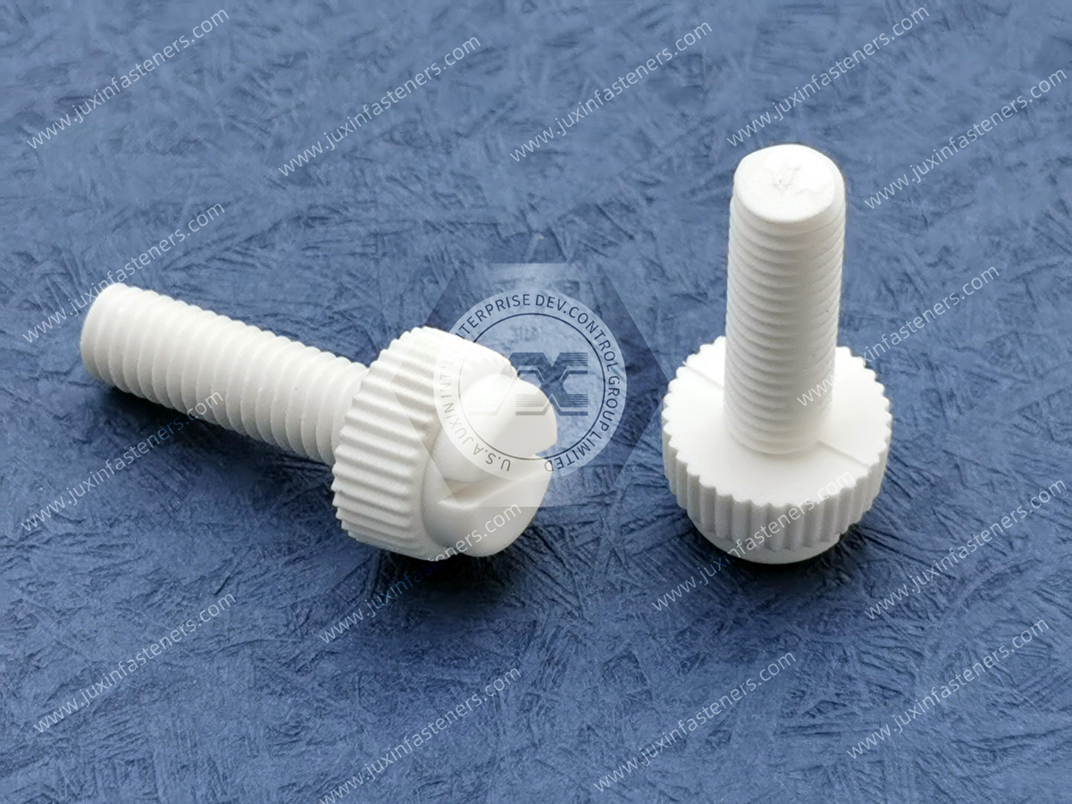 PP Nylon Thumb Screws with Slotted Drive