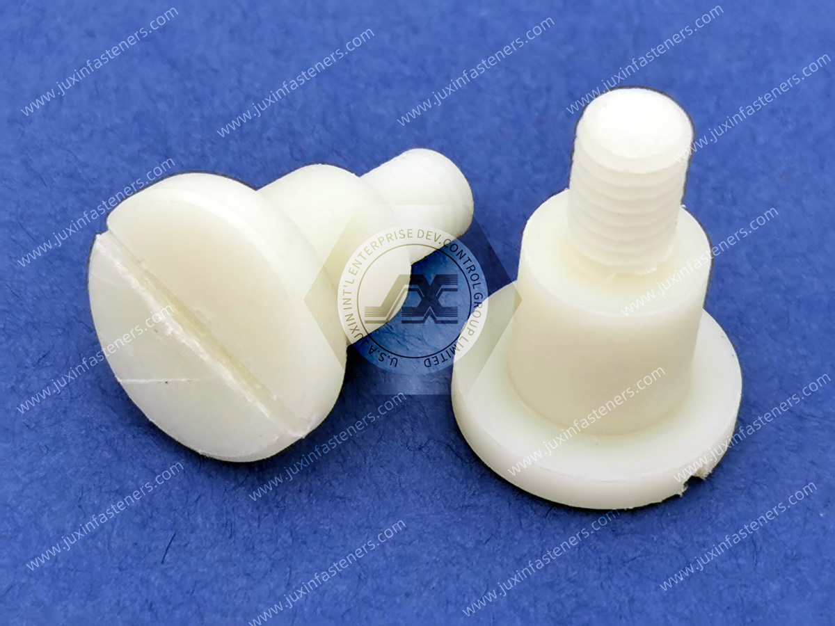 Slotted Pan Head Nylon Screws With Shoulder