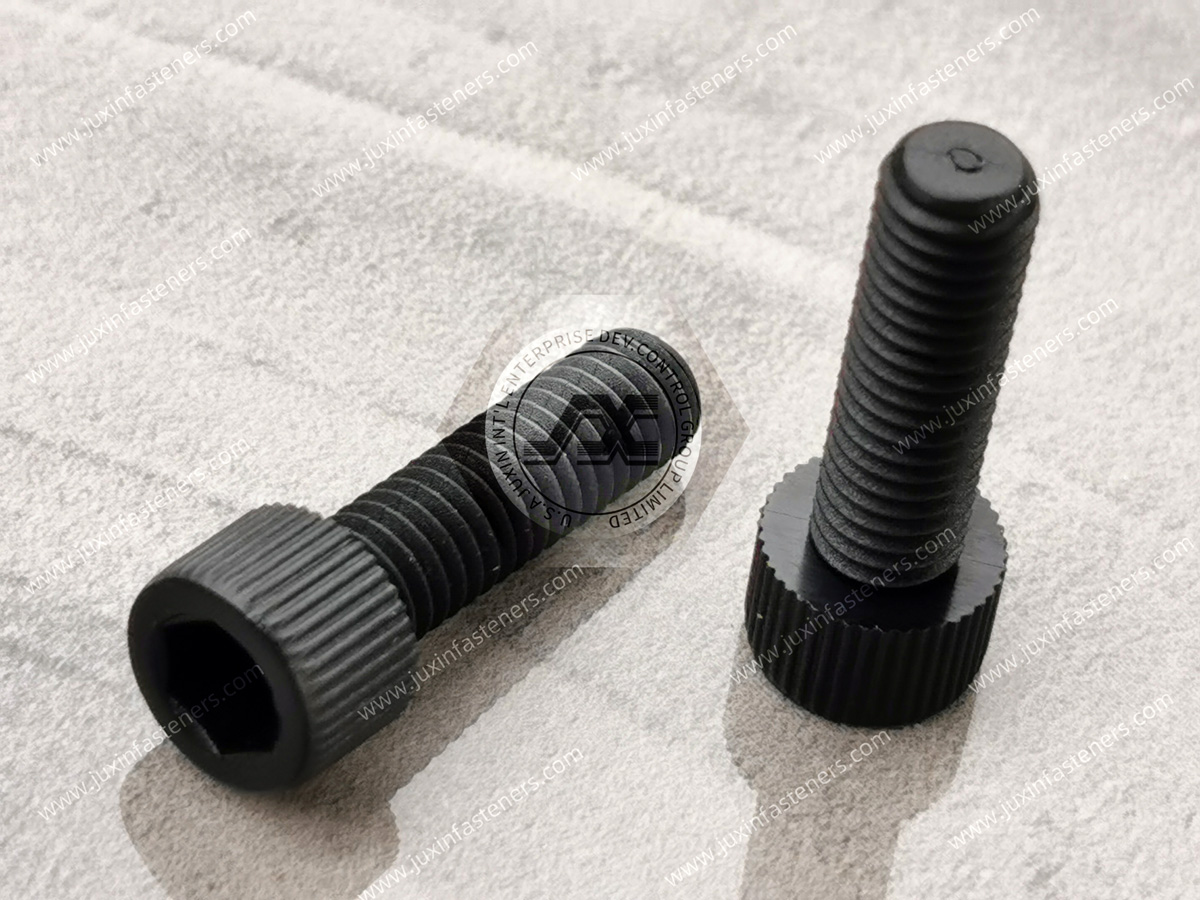 Black Nylon66  Socket Head Screws knurled head