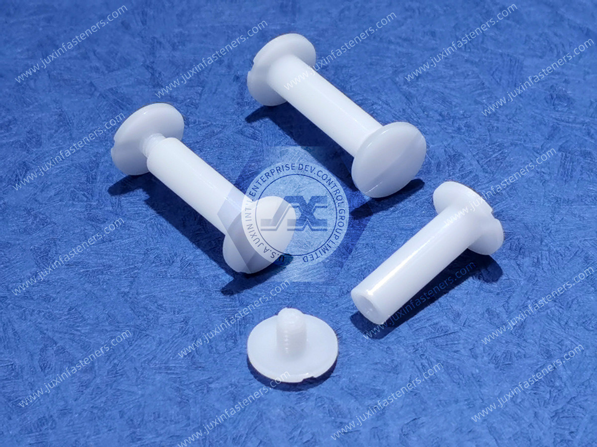 Plastic Press-Fit Binding Barrels and Screws