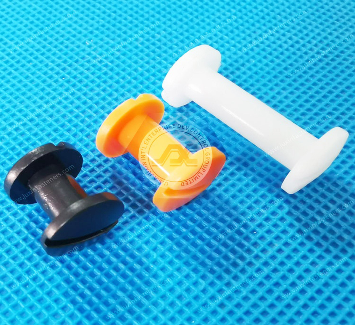 Plastic Press-Fit Binding Barrels and Screws