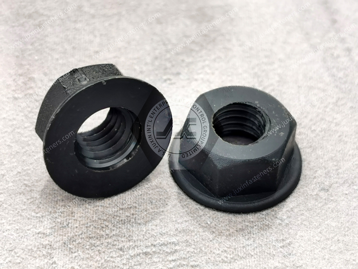 Metric Black Nylon 66 Hexagon Flange Nuts