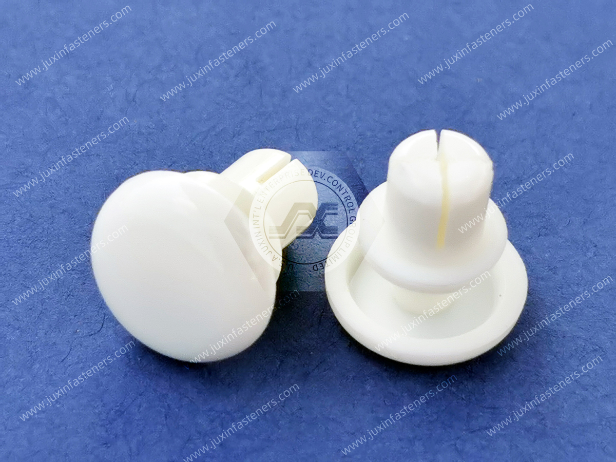 Plastic White Nylon66 Snap Rivets, R-type rivets