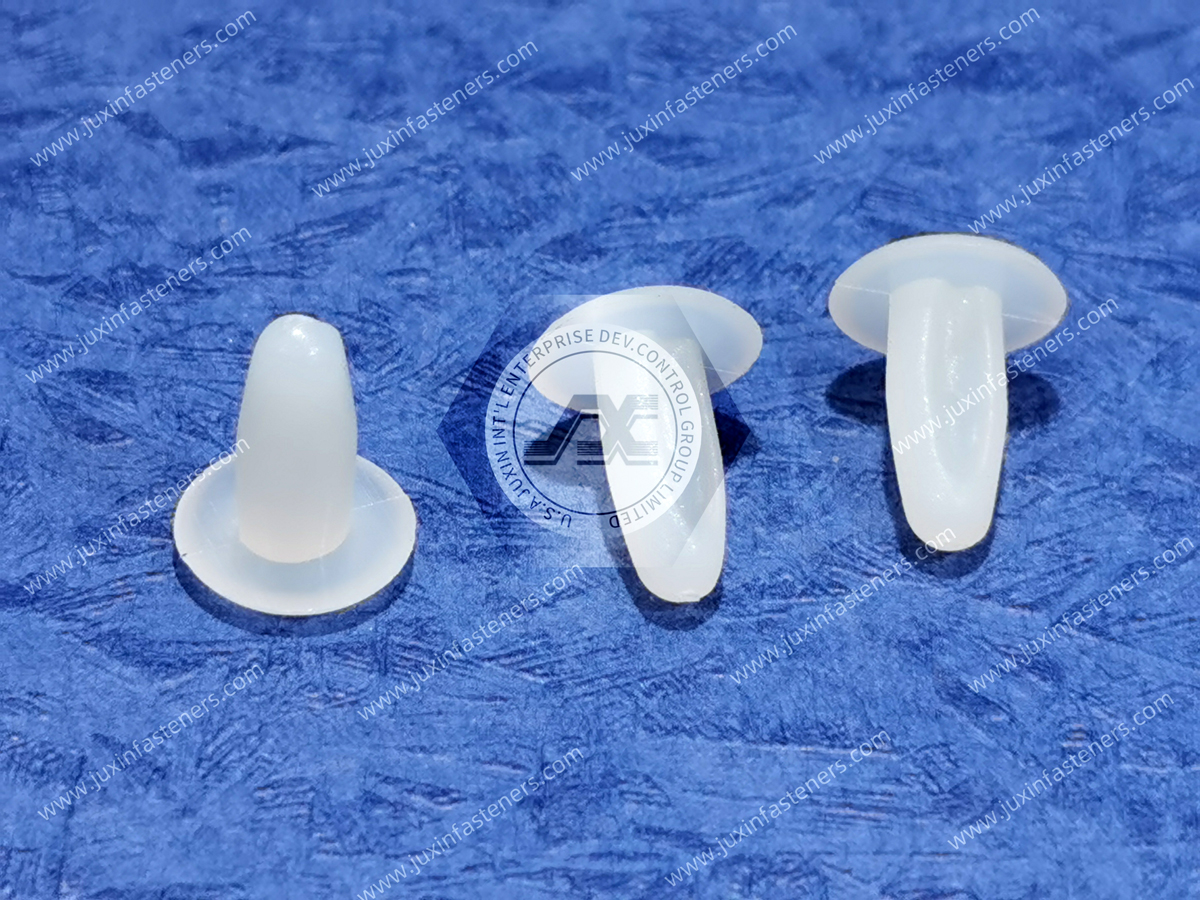 JX-MMB Natural Color Nylon Reusable Push-In Rivets