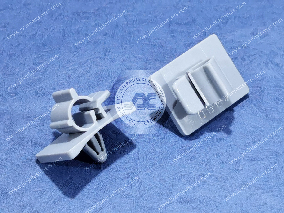 Nylon Gray Plug In Locking Clip