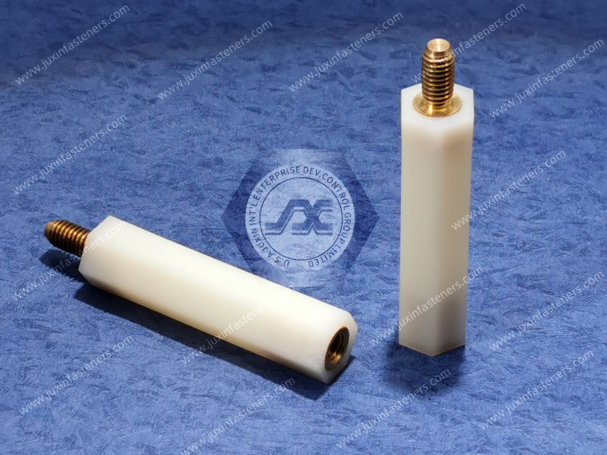 Hex Spacer - Male-Female Polyamide Brass Body JX-GNSP-HTS