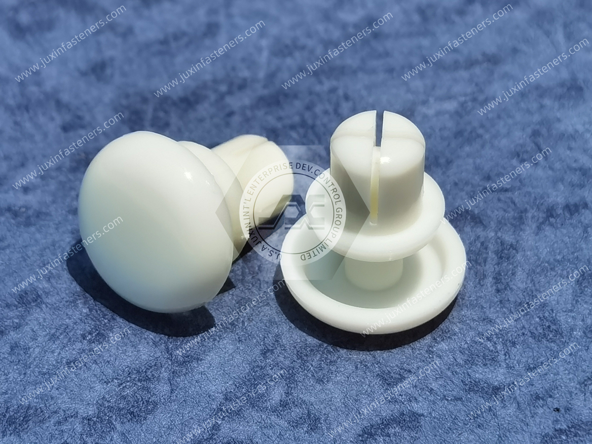 White Push Snap Rivets JX-GR for Panel