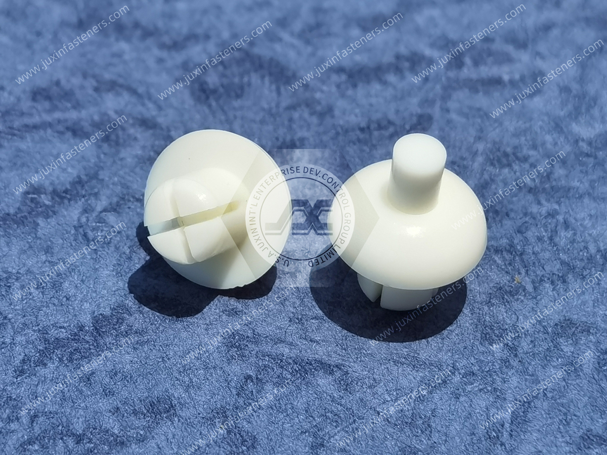 UL94V2 White Push Rivet Blunt JX-GRS