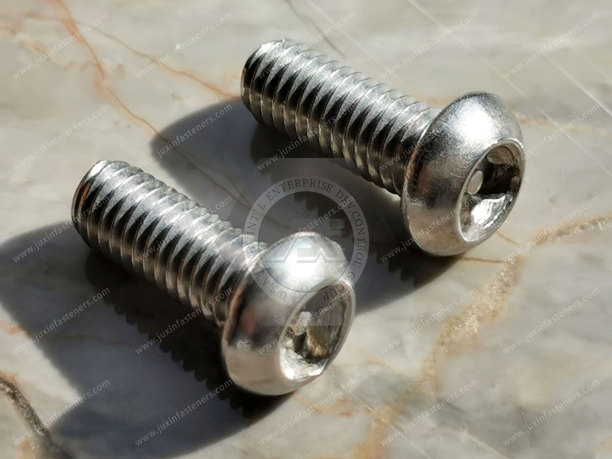Tamper-Resistant Asymmetrical-Drive Stainless Steel Button Head Screws