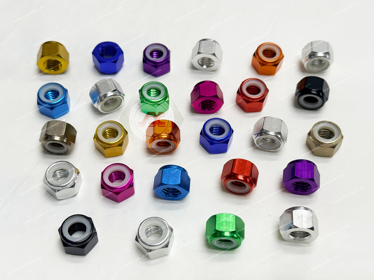 DIN985 Aluminum Nylon Self-Locking Nuts for Automotive Applications | High-Reliability Anti-Loosening Fastener Solution