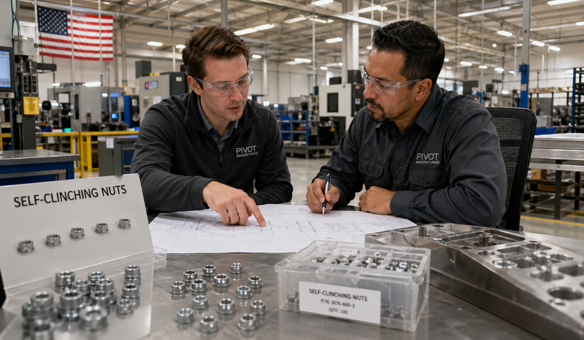 Stainless Steel Self-Clinching Nuts (Press-Fit Nuts) for ATM Cabinet Manufacturing – High-Reliability Sheet Metal Fastening Solutions