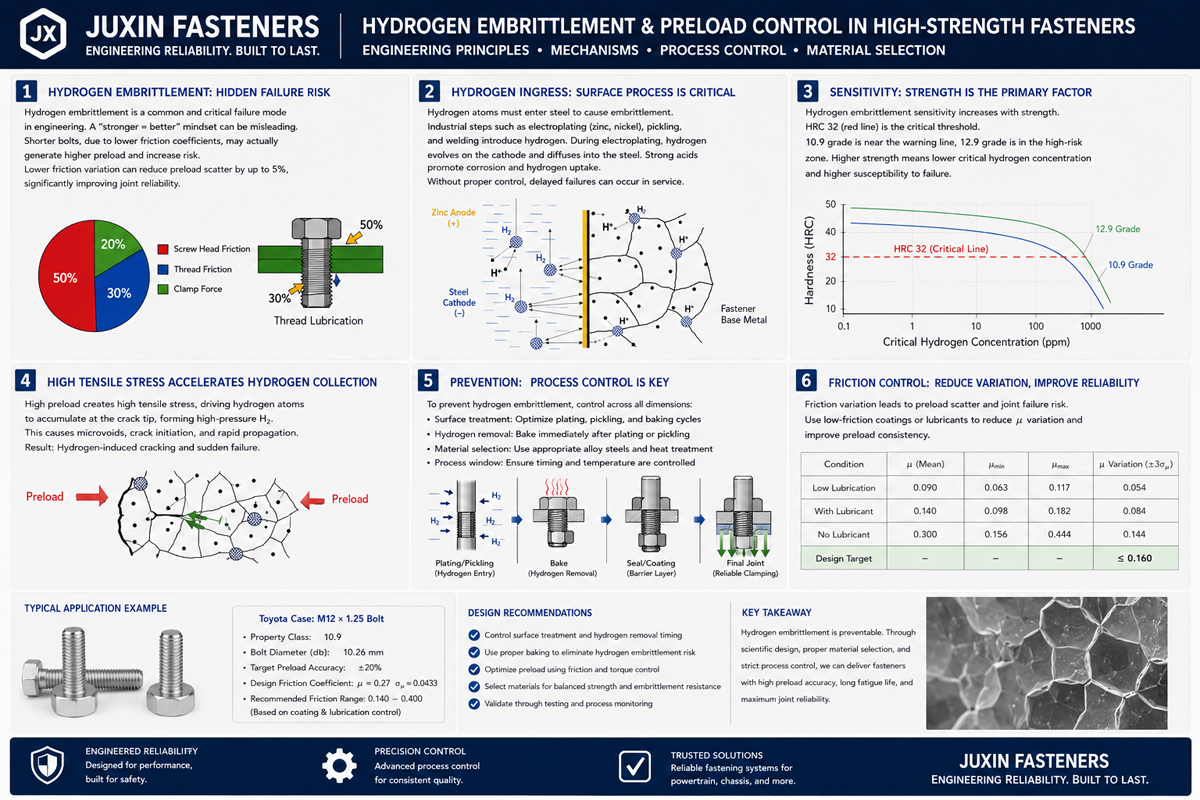 Why High-Strength Bolts Are More Prone to Hydrogen Embrittlement Failure Why High-Strength Bolts Are More Prone to Hydrogen Embrittlement Failure