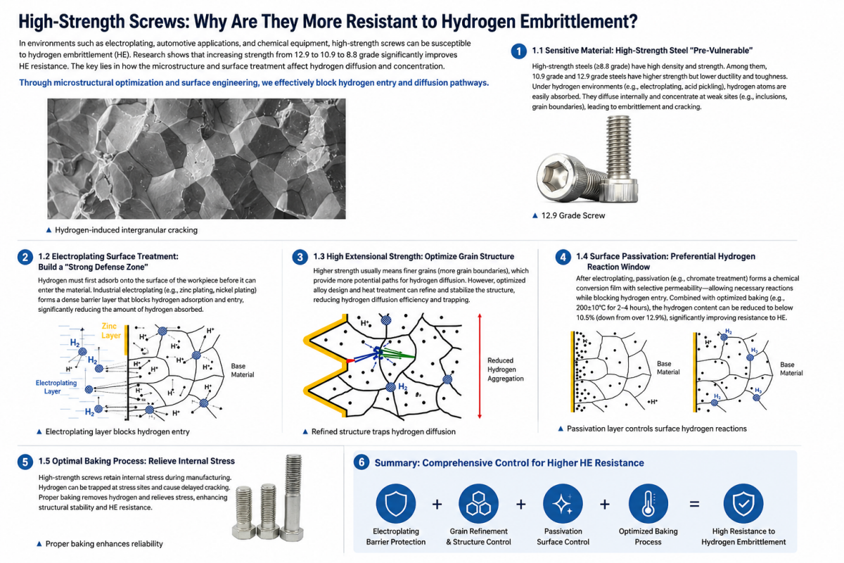 Why Are High-Strength Bolts More Susceptible to Hydrogen Embrittlement? Understanding the Risks, Failure Mechanisms, and Prevention Strategies for Critical Fastening Applications