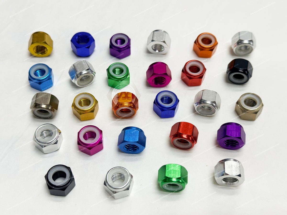 Aluminum Nylock Nuts | Lightweight Vibration Resistant Lock Nuts for Motorcycles Aluminum Nylock Nuts | Lightweight Vibration Resistant Lock Nuts for Motorcycles
