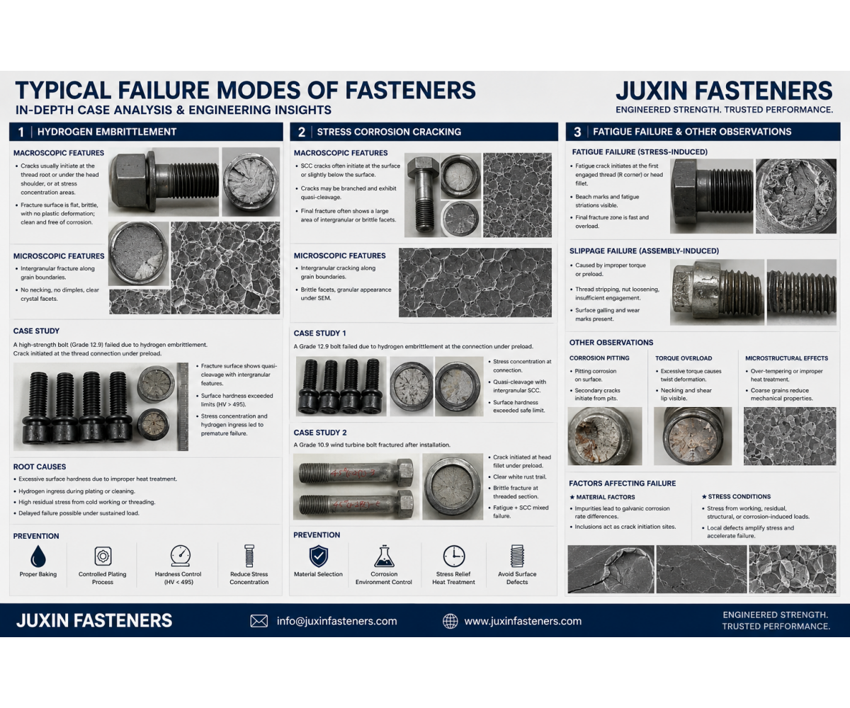 Why Do Fasteners Fail? Common Bolt Failure Modes and Engineering Solutions Why Do Fasteners Fail? Common Bolt Failure Modes and Engineering Solutions