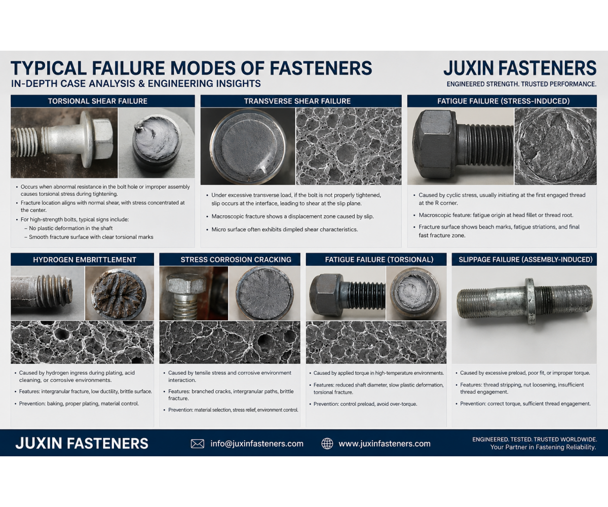 Why Do Fasteners Fail? Common Bolt Failure Modes and Engineering Solutions Why Do Fasteners Fail? Common Bolt Failure Modes and Engineering Solutions