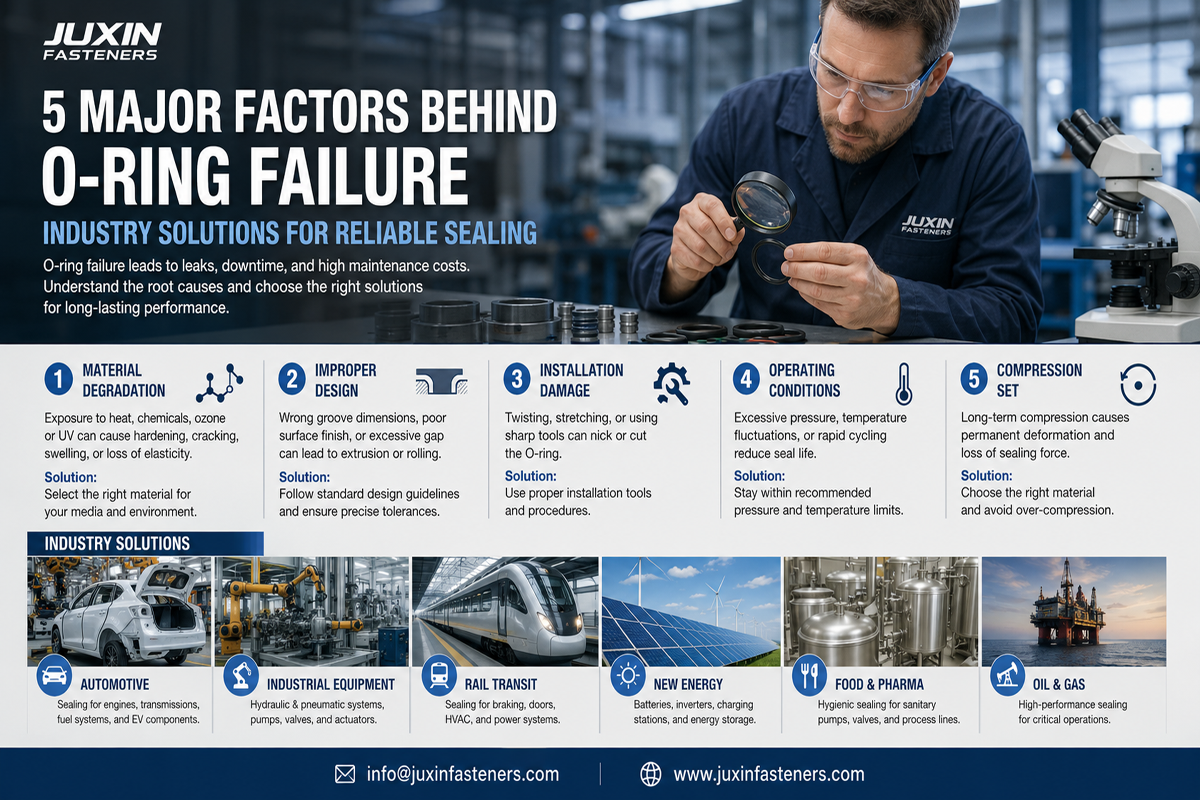 Five Major Factors Behind O-Ring Failure and Engineering Solutions Five Major Factors Behind O-Ring Failure and Engineering Solutions