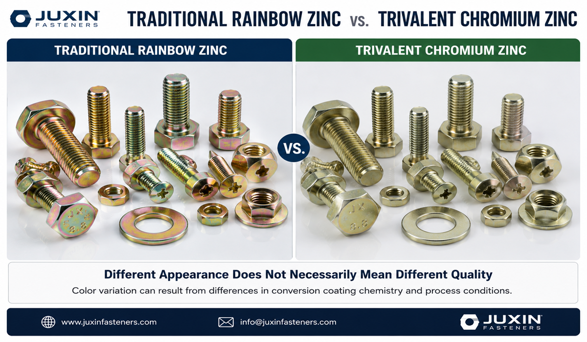 Trivalent Chromium Zinc Plated Fasteners | RoHS