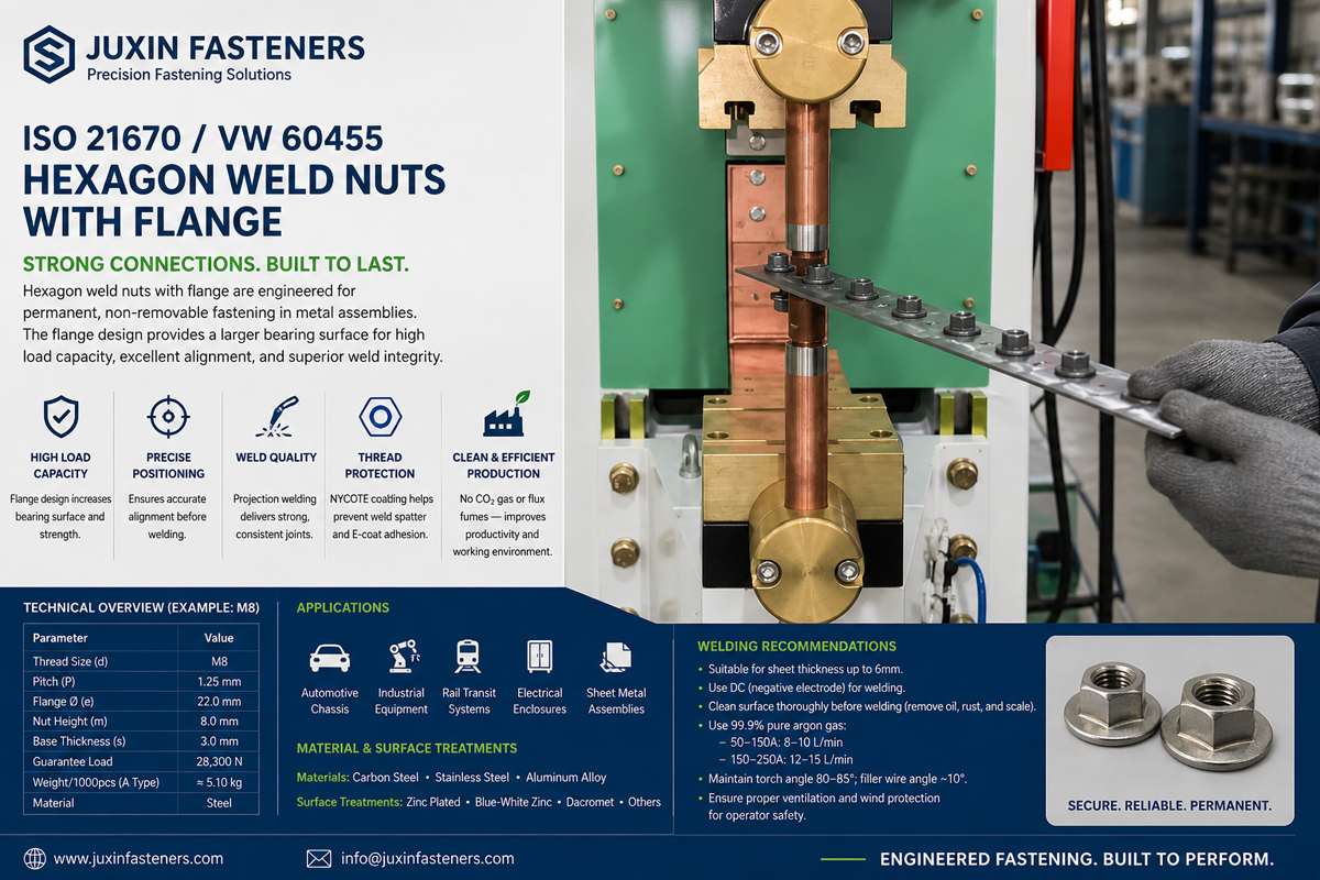 ISO 21670 Hexagon Weld Nuts with Flange: Engineering Guide ISO 21670 Hexagon Weld Nuts with Flange: Engineering Guide