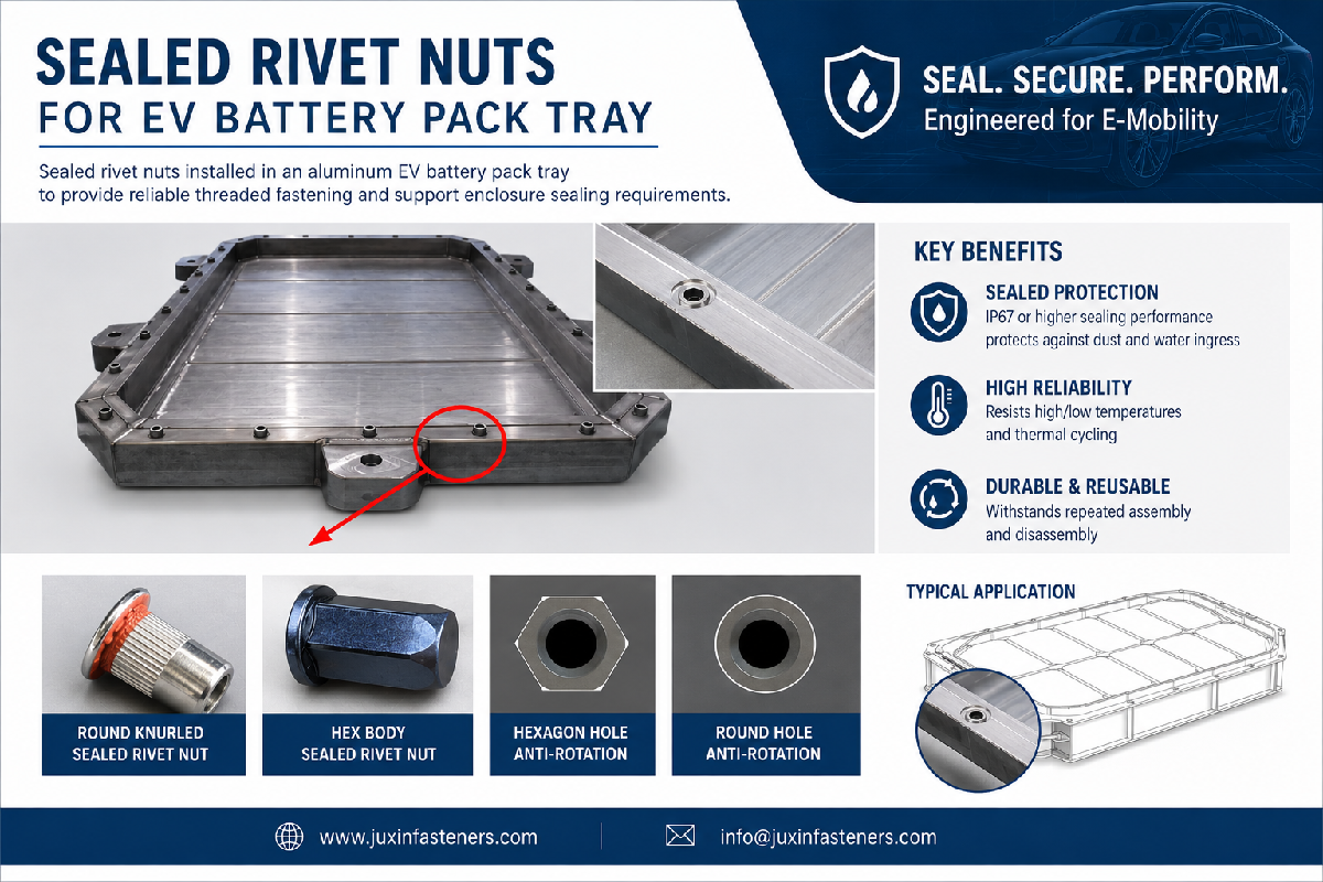EV Automotive Blind Rivet Nuts: High-Performance Fasteners for Electric Vehicle Manufacturing