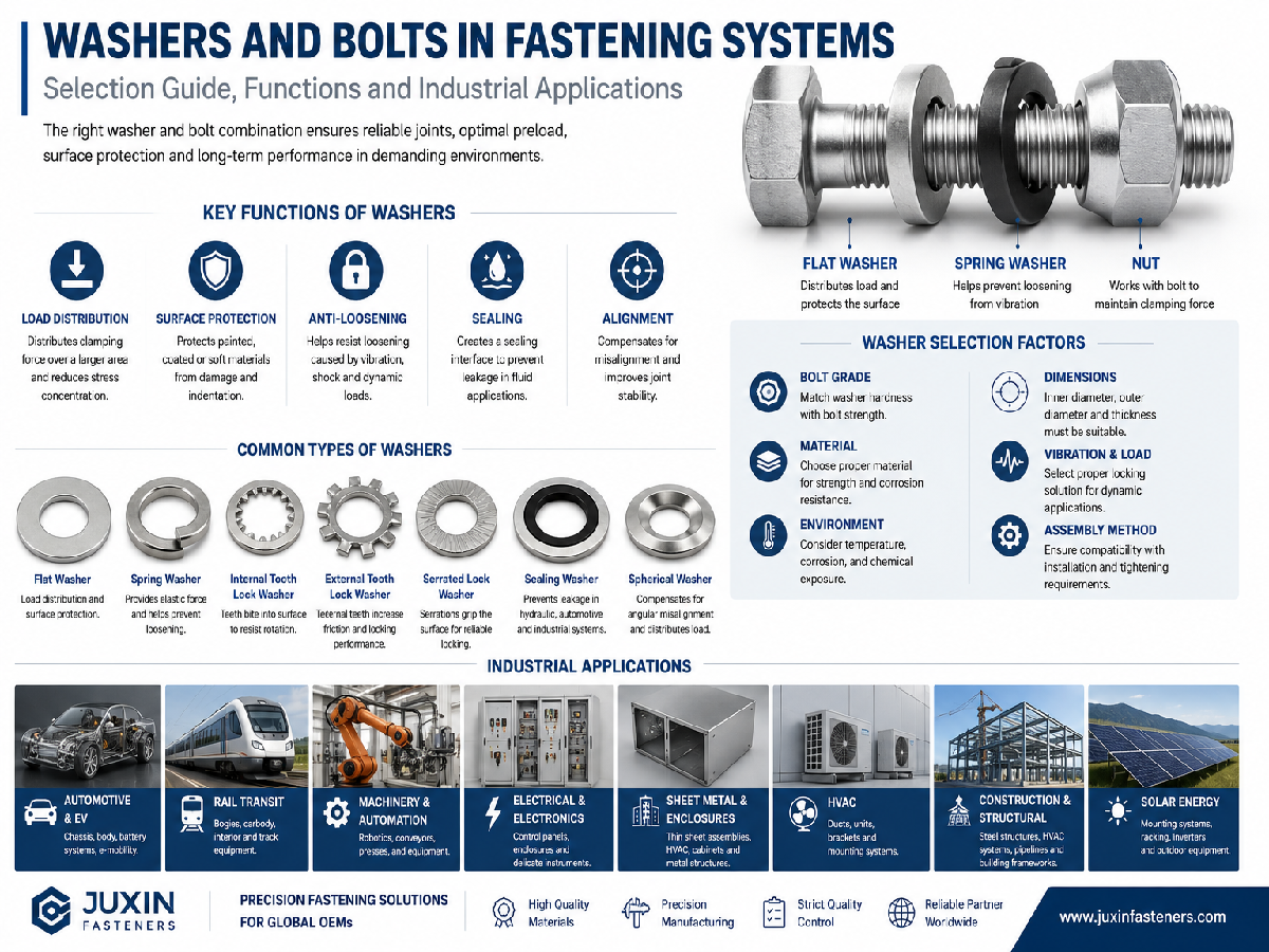 Types of Washers and Their Functions | Complete Fastener Engineering Guide Types of Washers and Their Functions | Complete Fastener Engineering Guide