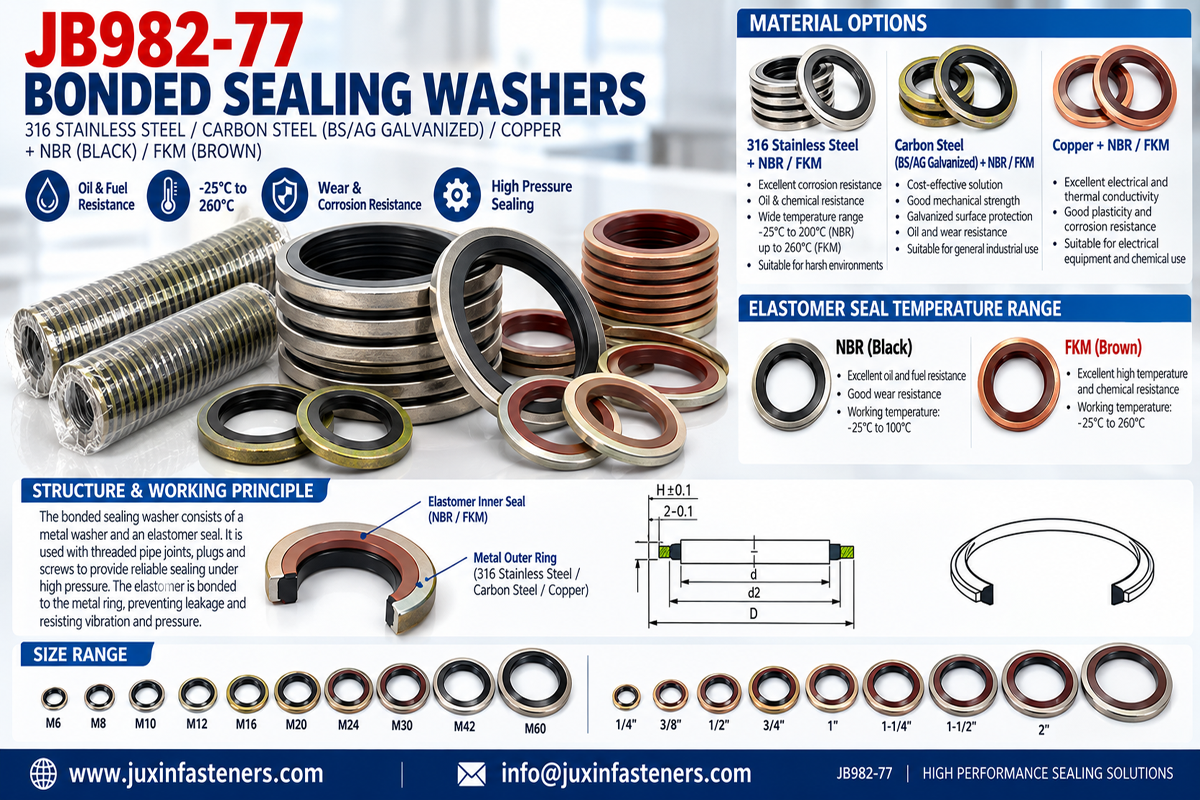 JB982-77 Combination Metal-Bonded Sealing Washers Standard JB982-77 Combination Metal-Bonded Sealing Washers Standard