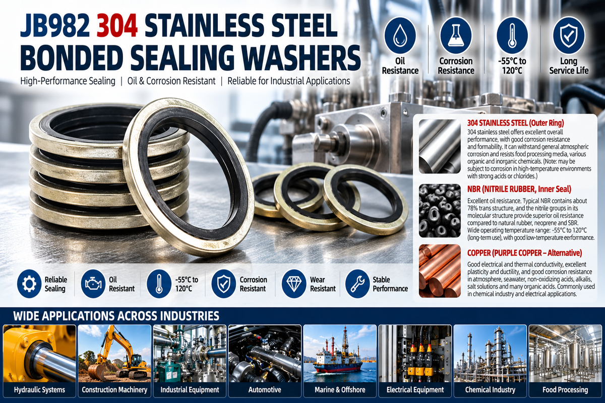 JB982-77 Combination Metal-Bonded Sealing Washers Standard JB982-77 Combination Metal-Bonded Sealing Washers Standard