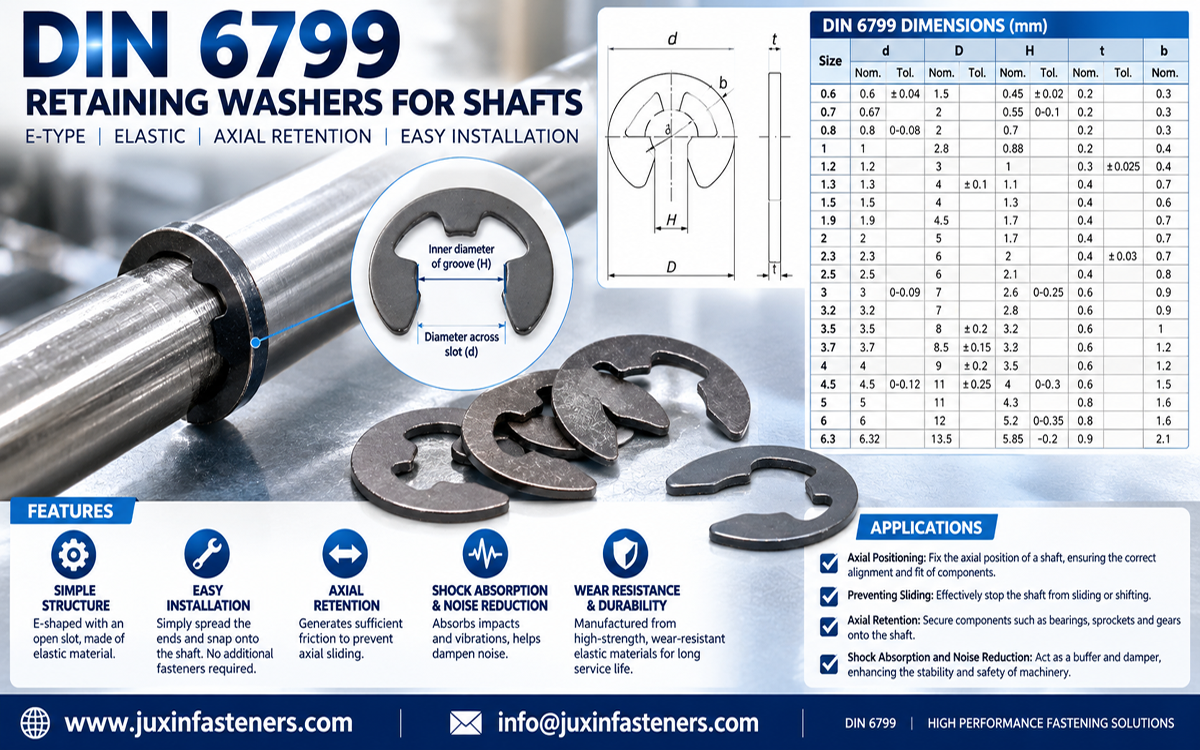 Shaft Retaining Rings Industrial Applications