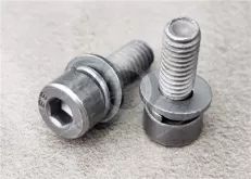 Alloy Steel Socket Head Screws with flat washer spring washer，Surface treatment electroplating environmental protection zinc-nickel alloy, neutral salt spray 720 hours without red rust
