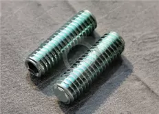 Carbon Steel Hexagon Socket Set Screws with Flat Point