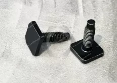 High-Strength Grade 8 Steel Square Head Screws For Automotive, JX-21JG452-M6-15-15-L20-ST, CNC carbon steel machined parts square head guide screw, application auto parts system parts: brake master pump, brake sub-pump, vacuum booster, brake pedal assembl