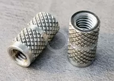 JX-21JG269-M5-13.6-D7.13-SS, stainless steel Heat-Set Inserts for Plastic
