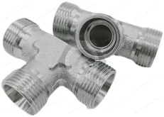 Q811 Sleeve type taper thread right angle three way joint body&24° Cone Connectors - Male Run Tee - Body