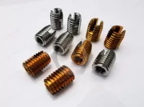 Use and use characteristics of tapping inserts for soft metal solutions