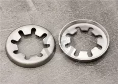 Quarter-Turn Retainer, Size 6, Stainless Steel&Push-on Washers for Metric Round Shaft - Stainless Steel&Internal Tooth Starlock Washer Stainless Steel .340pcs Internal Tooth Star Lock Washers, Push On Speed Clips Washers Fasteners Assortment Kit, 65Mn Bla