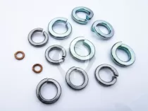 Does Medium-Strength Steel Flange Nuts for Industrial Manufacturing Junction Fasteners require the use of spring washers?