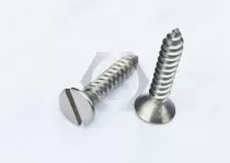 What is a slotted flat-head screw?