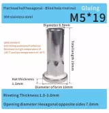 stainless steel sealing M5 rivet nuts for automotive