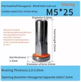 sealing steel rivet nut m5 part hexagonal zinc nickel alloy automotive