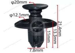 JX-25M103420 General Plastic Push Lock Rivets For Automotive