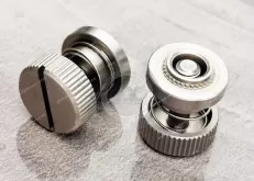 Knurled Head Low Profile Knob, Spring-loaded – Types JX-PF30, JX-PF31, PF32