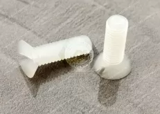 PVDF Slotted Flat Head Screws