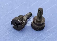 Black Nylon Plastic-Head Thumb Screws with Phillips